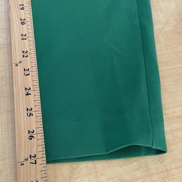 ACG Dress Pants Womens Size M Pleaded Belted High Waist Knit Green Tapered Leg - Picture 8 of 12